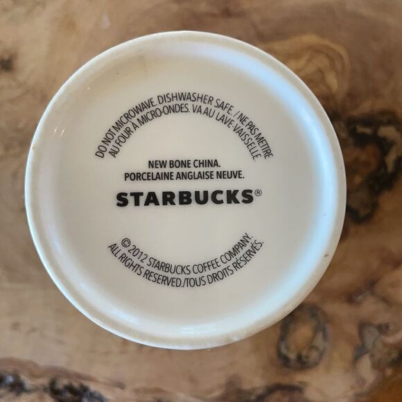 Starbucks 2012 "New Bone China" Line, No-handle Cup - Picture 6 of 6